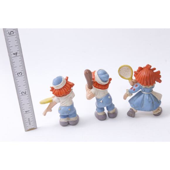 Raggedy Ann And Andy, Kids, Friends, Playing, Sports, PVC Figures, Set, Bobbs-Me - Picture 3 of 3